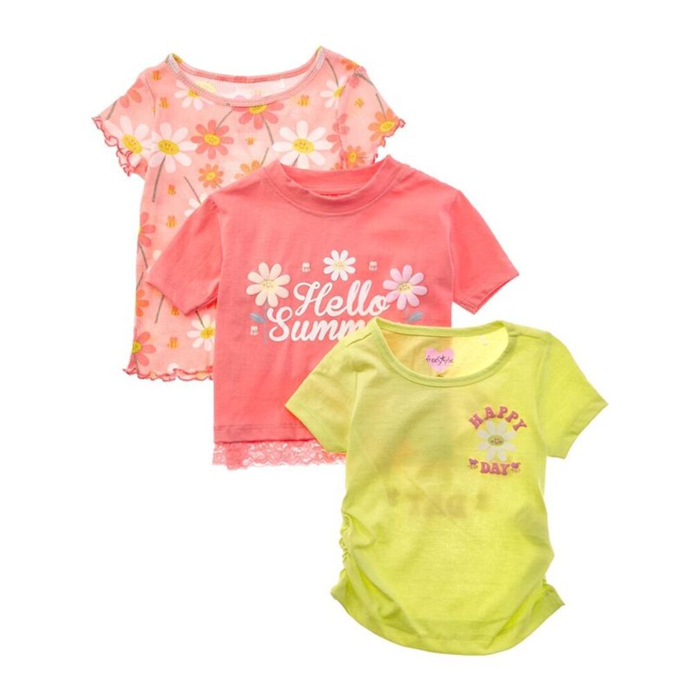 Freestyle Girls  3Pk Busy Bee Top